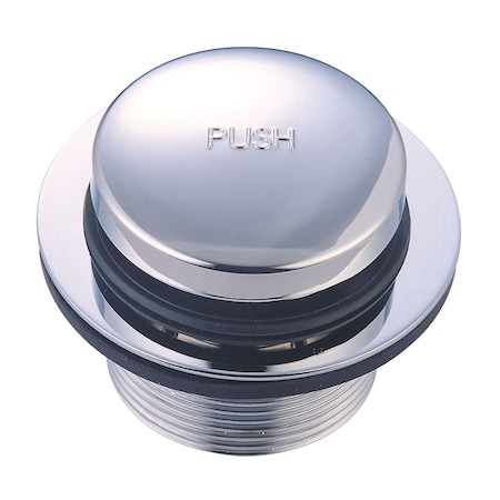 Pioneer Industries Bath Waste And Overflow-Tip-Toe Bath Strainer; 1-1/2" Coarse Thrd, Chrm X-6400029